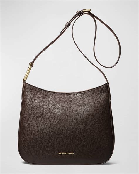 michael michael kors kensington large crossbody in pale peanut|kensington leather crossbody bags.